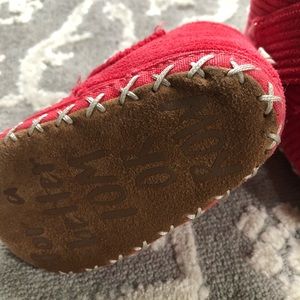 TOMS crib shoes// worn twice